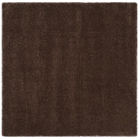 Safavieh Santa Monica Shag Square Area Rug, Brown - 6 ft. 7 in. x 6 ft. 7 in. SGN725-2727-7SQ
